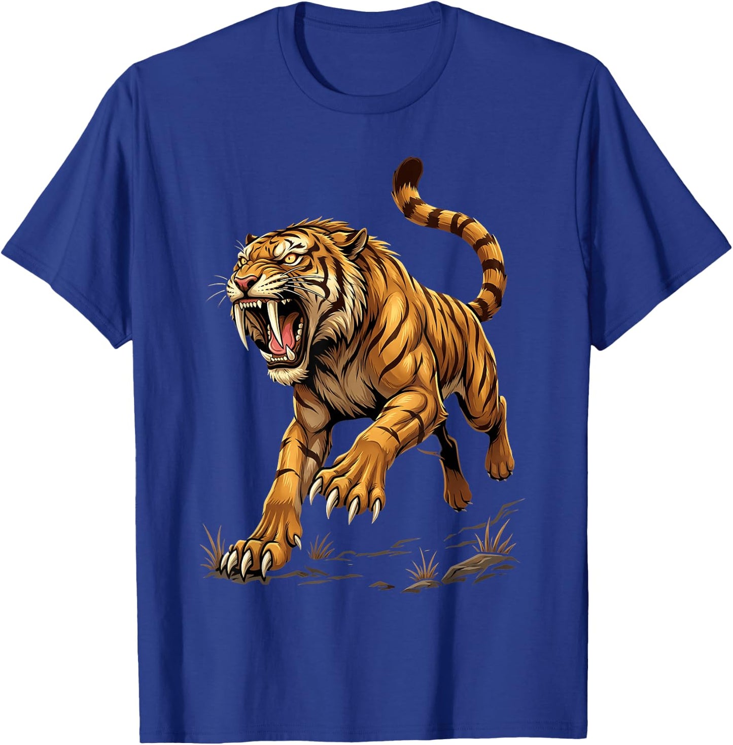 Saber Tooth Tiger Smilodon T-Shirt - T-Shirt | Royal