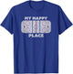 My Happy Place | Hockey, Figure & Speed Skating Rink T-Shirt - T-Shirt | Royal