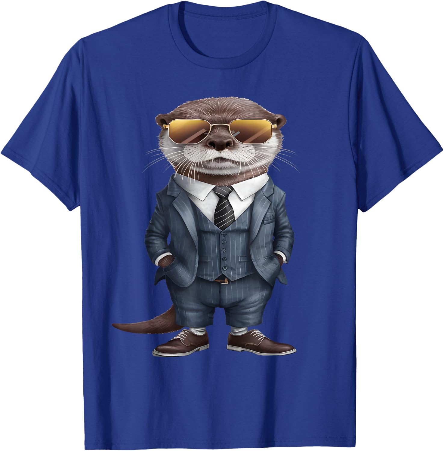 Otter Men Woman Otter In Suit Otter T-Shirt - T-Shirt | Royal