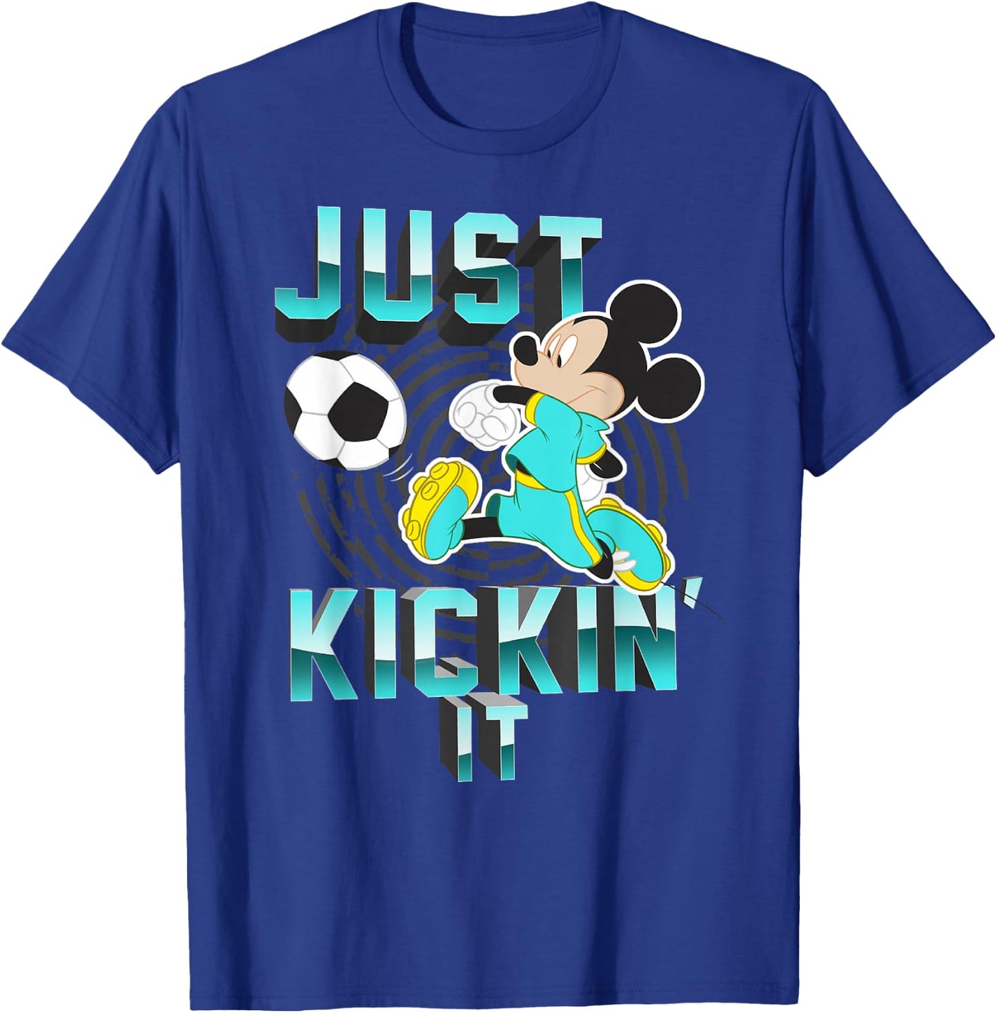 Disney Mickey Mouse Just Kickin' It Soccer T-Shirt - T-Shirt | Royal