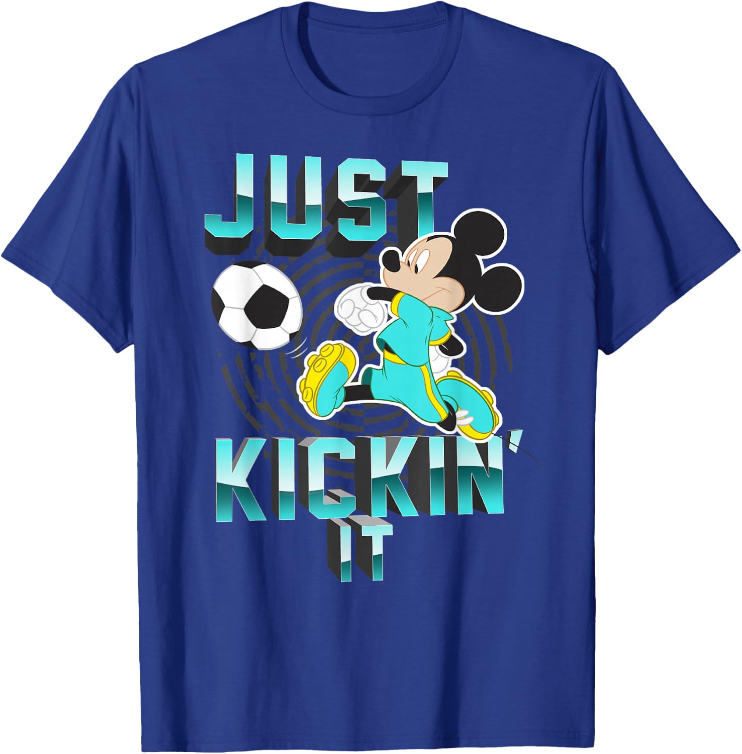 Disney Mickey Mouse Just Kickin' It Soccer T-Shirt - T-Shirt | Royal
