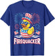 Firequacker Rubber Duck American Flag Fireworks 4th of July T-Shirt - T-Shirt | Royal