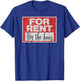 For Rent By The Hour Distressed T-Shirt - T-Shirt | Royal