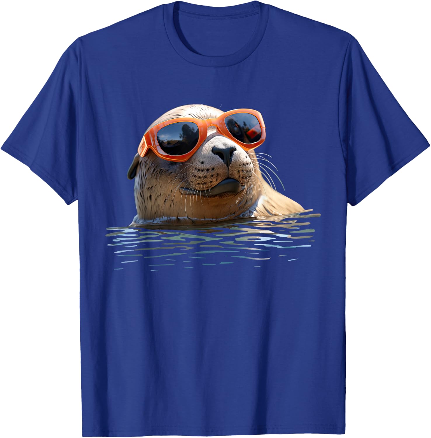 Seal with Sunglasses Seal Dog Seal Cute Seal , black T-Shirt - T-Shirt | Royal