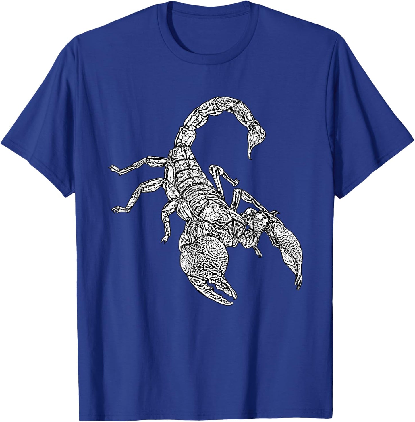 White Scorpion Graphics T-Shirt - T-Shirt | Royal