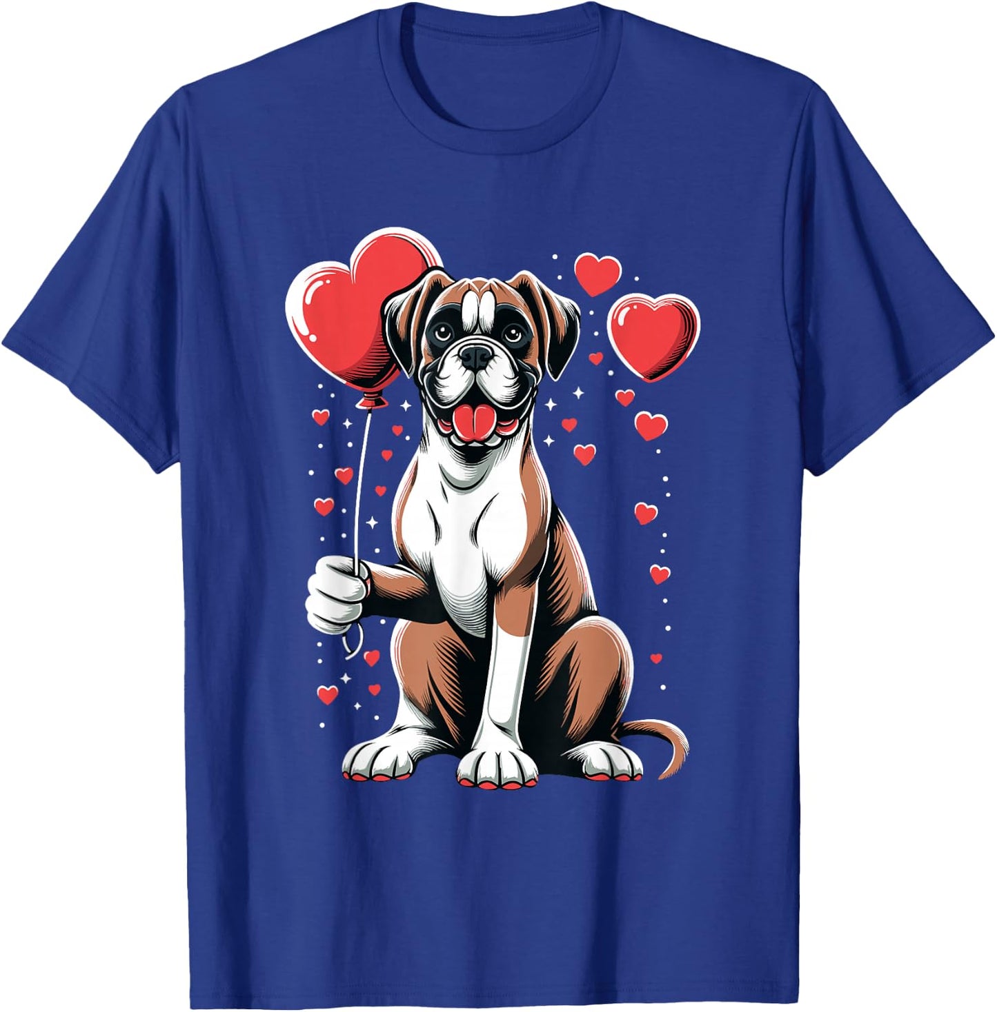 Boxer Dog Valentine's Day Dog Owner Valentine T-Shirt - T-Shirt | Royal