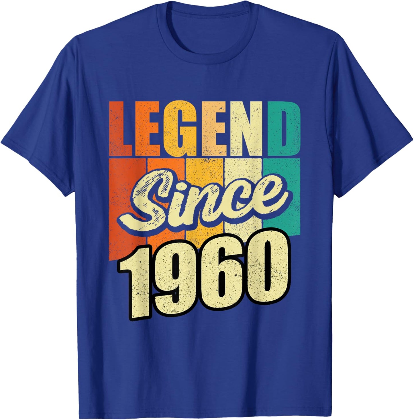 Legend Since 1960 Year of Birth Birthday Bday Party T-Shirt - T-Shirt | Royal