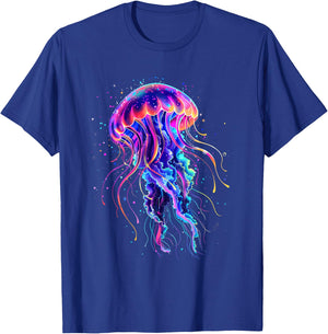 Sea Ocean Jellyfish Marine Mammal Ocean Sea Animal Jellyfish , black T-Shirt - T-Shirt | Royal