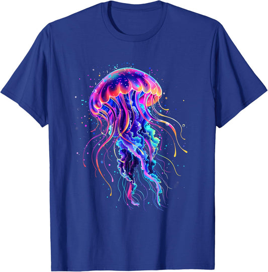 Sea Ocean Jellyfish Marine Mammal Ocean Sea Animal Jellyfish , black T-Shirt - T-Shirt | Royal
