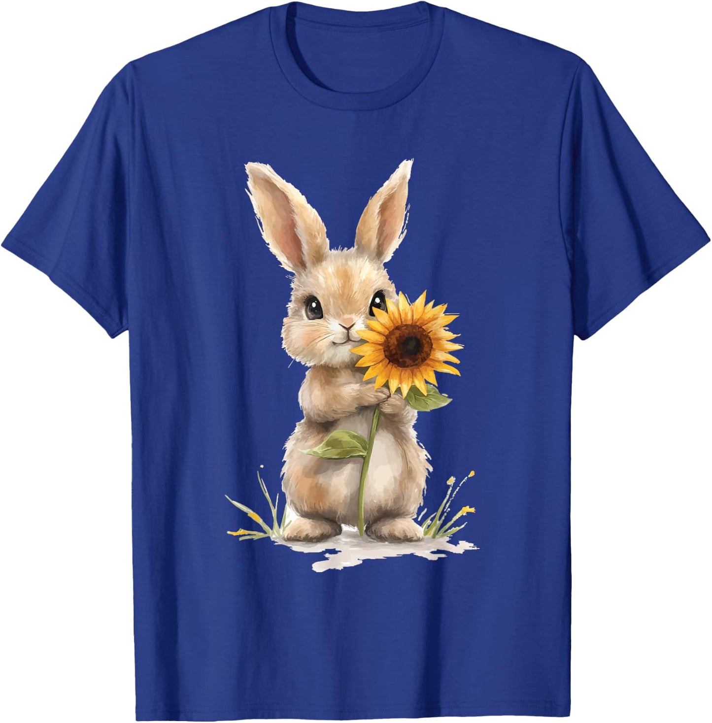 Bunny Sunflower T-Shirt - T-Shirt | Royal