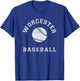 Worcester Baseball Distressed Retro Classic T-Shirt - T-Shirt | Royal