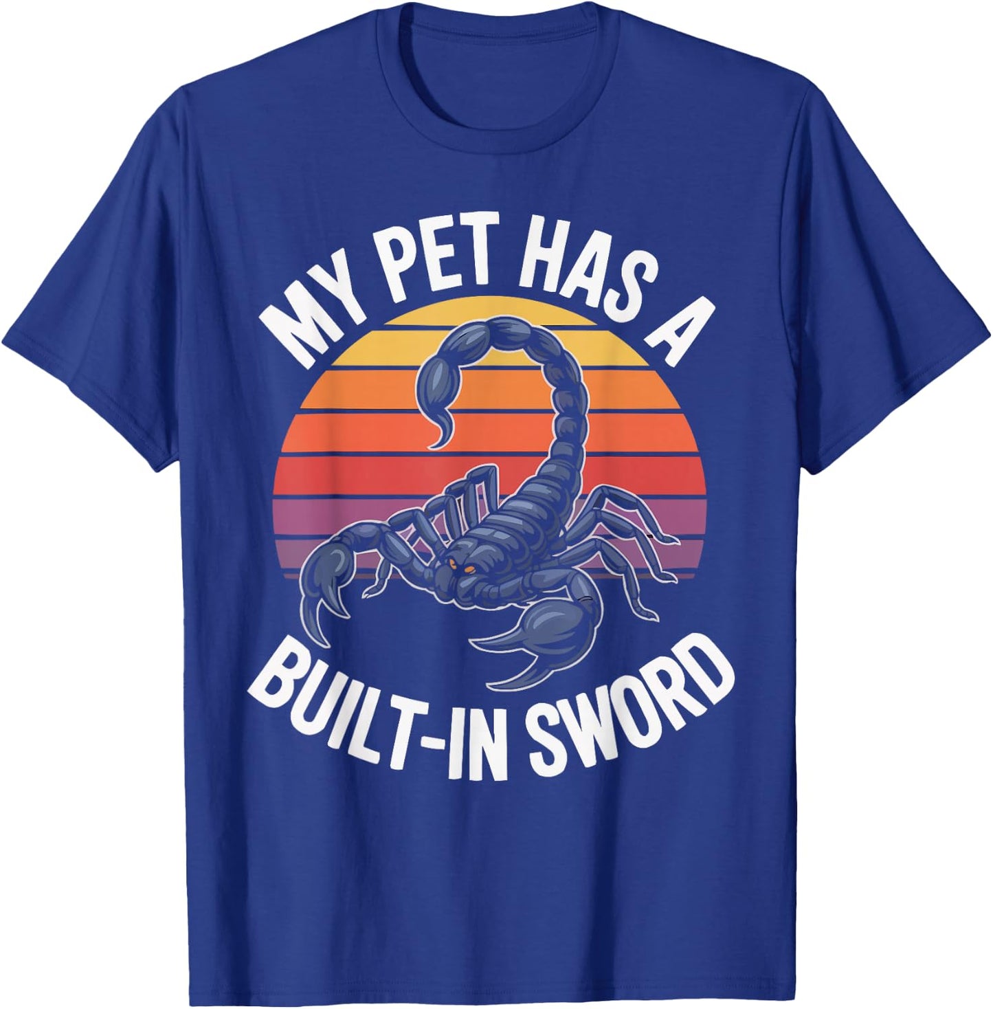 Venomous Scorpion Design Wildlife Animal Arachnid T-Shirt - T-Shirt | Royal