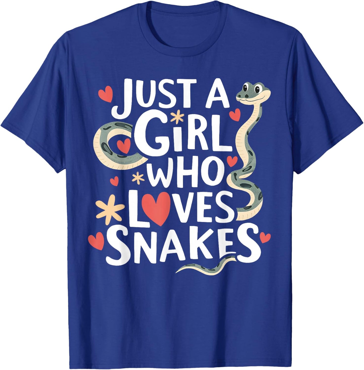 Girl Who Loves Snakes I Woman Snake Handler T-Shirt - T-Shirt | Royal