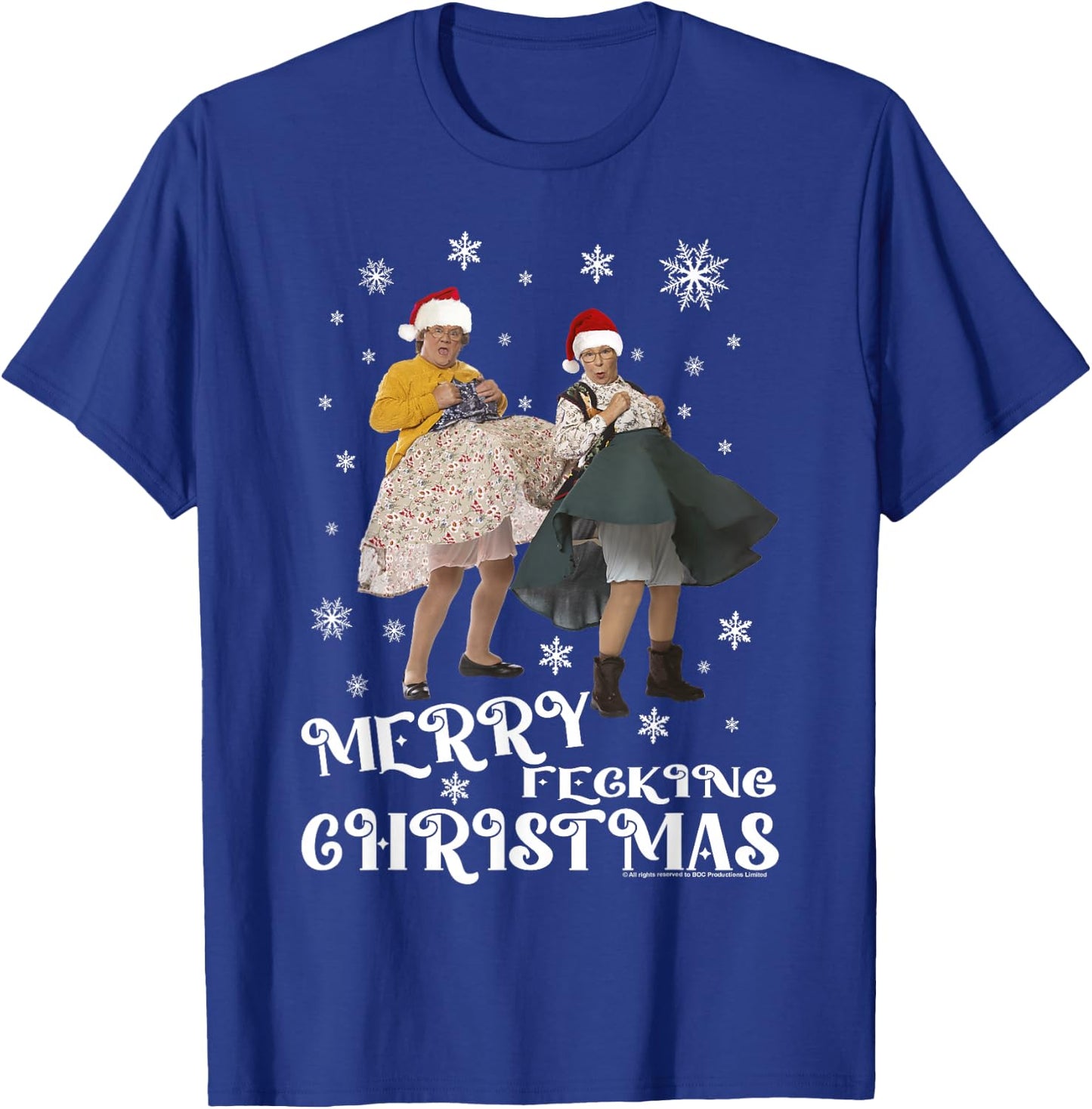 Mrs Brown's Boys Merry Christmas T-Shirt - T-Shirt | Royal