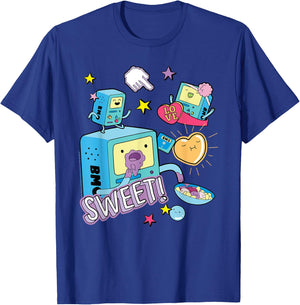 Cartoon Network Adventure Time BMO Sweet , black T-Shirt - T-Shirt | Royal