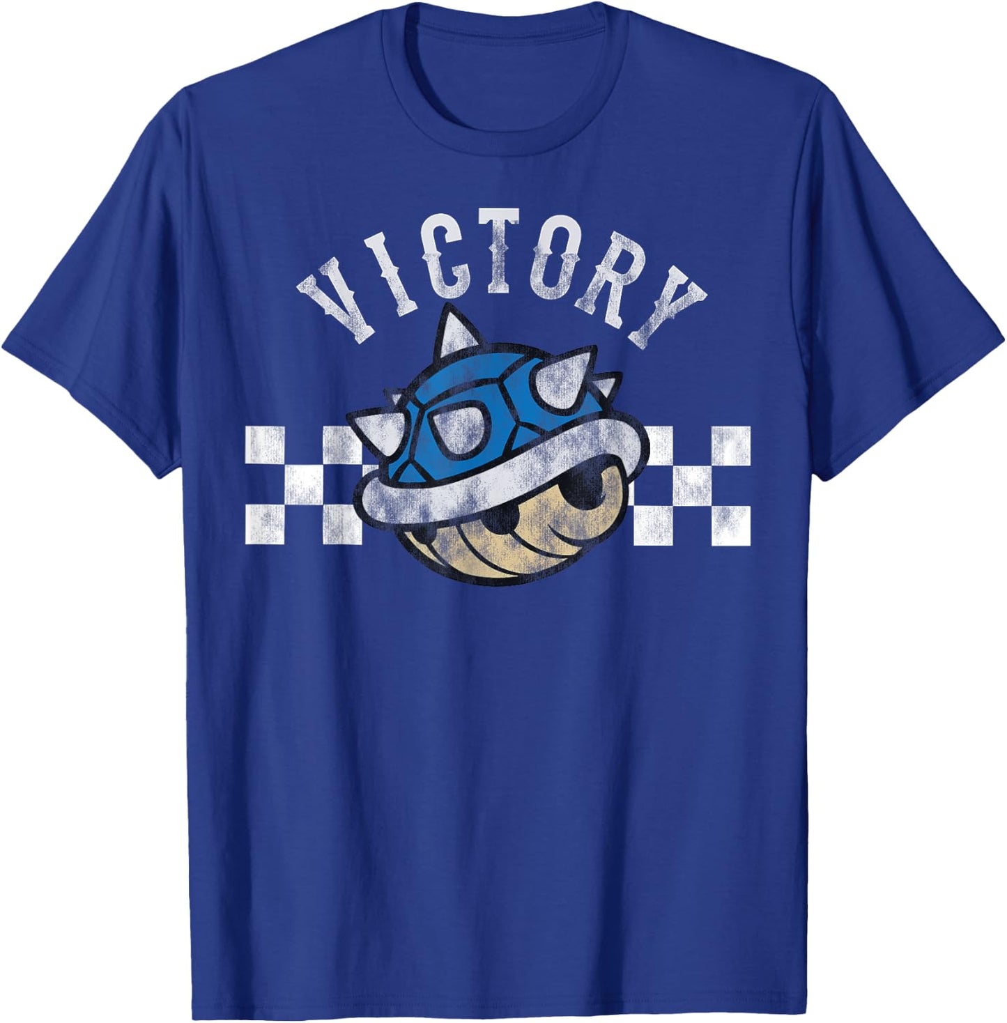 Nintendo Mario Kart Blue Shell Victory Finish Line T-Shirt - T-Shirt | Royal
