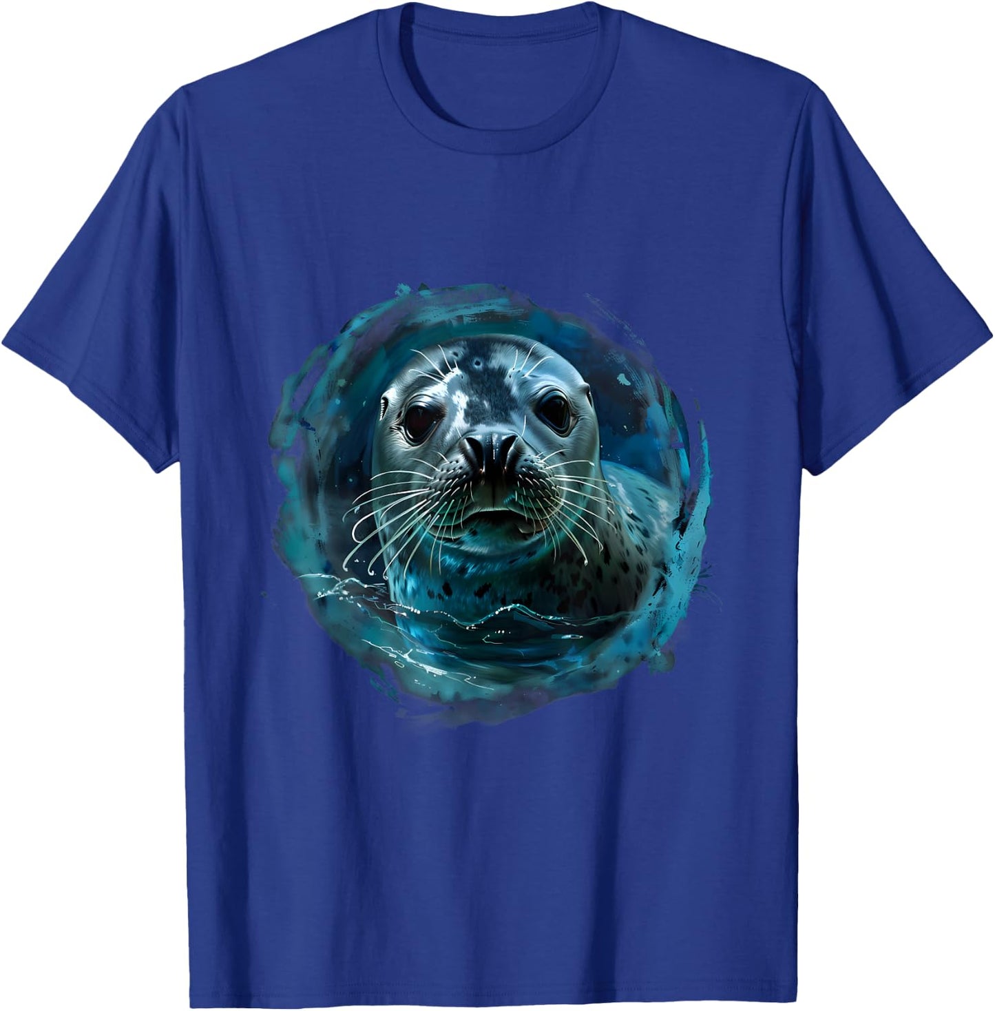 Seal Ocean Sea Seal Motif Sea Ocean Animal Marine Mammal T-Shirt - T-Shirt | Royal