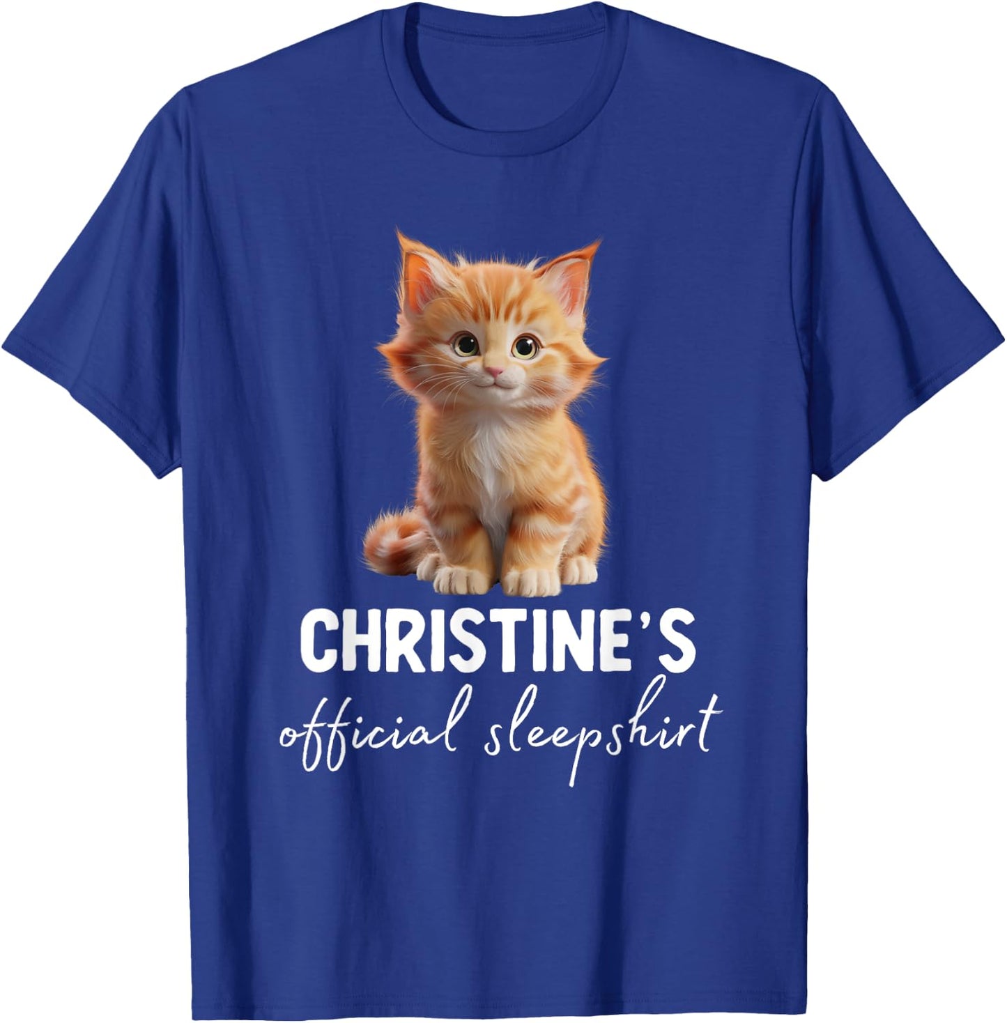 CHRISTINE'S Official Cat Sleepshirt Pyjama T-Shirt - T-Shirt | Royal