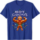 Happy Gainzmas Bodybuilder Gingerbread Man Fit Gym , Black, S T-Shirt - T-Shirt | Royal