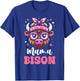 Pink Bandana Glasses Bison Mama Mother’s Day T-Shirt - T-Shirt | Royal