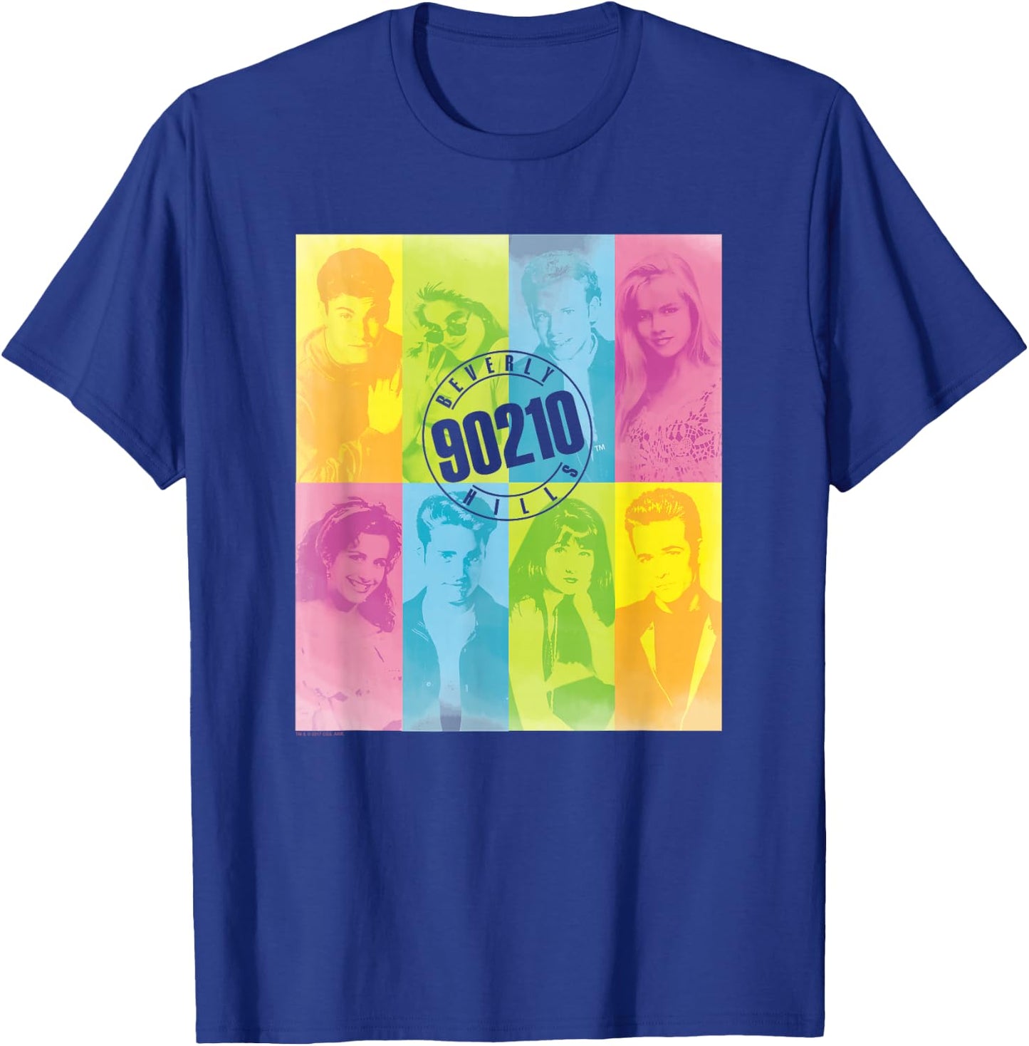 90210 Colour Block Of Friends T-Shirt - T-Shirt | Royal