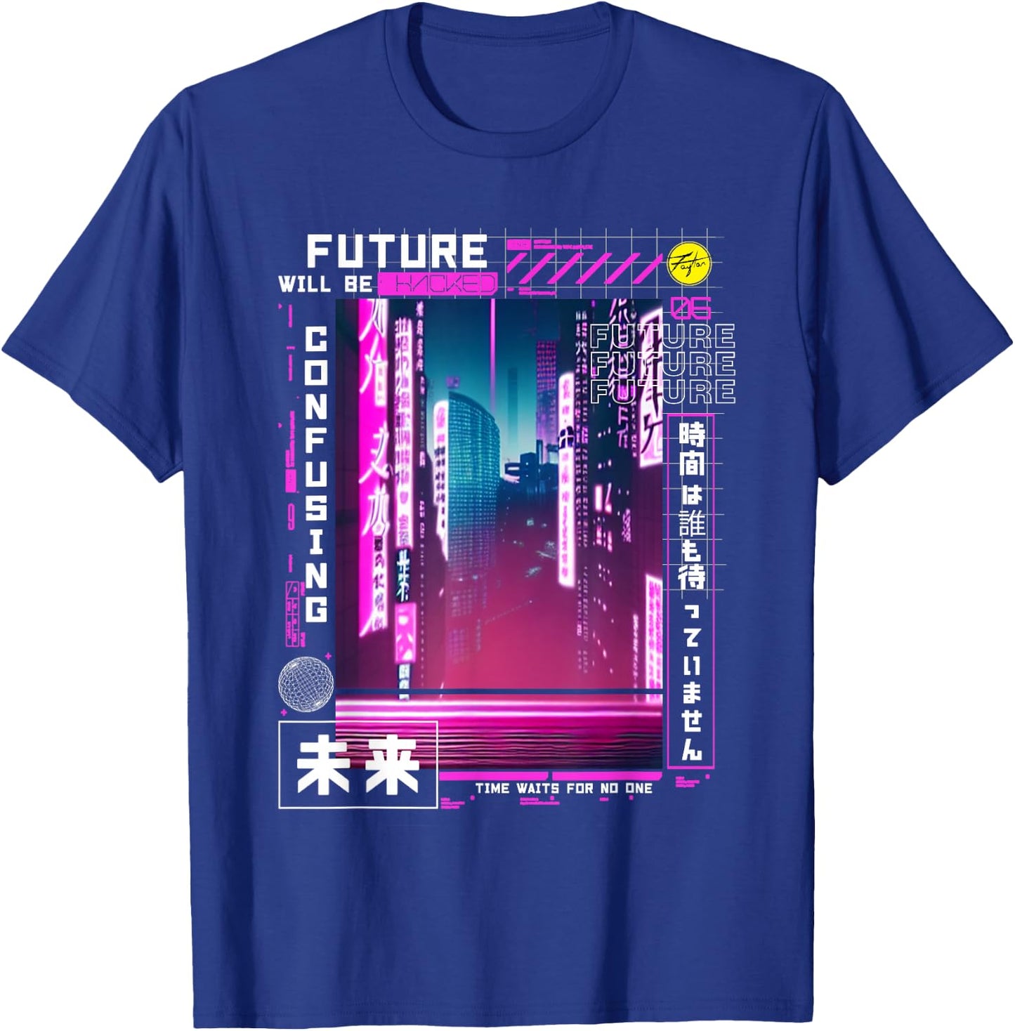 Tokyo Cyberpunk Vaporwave in Japanese Retro Vibes Aesthetic T-Shirt - T-Shirt | Royal