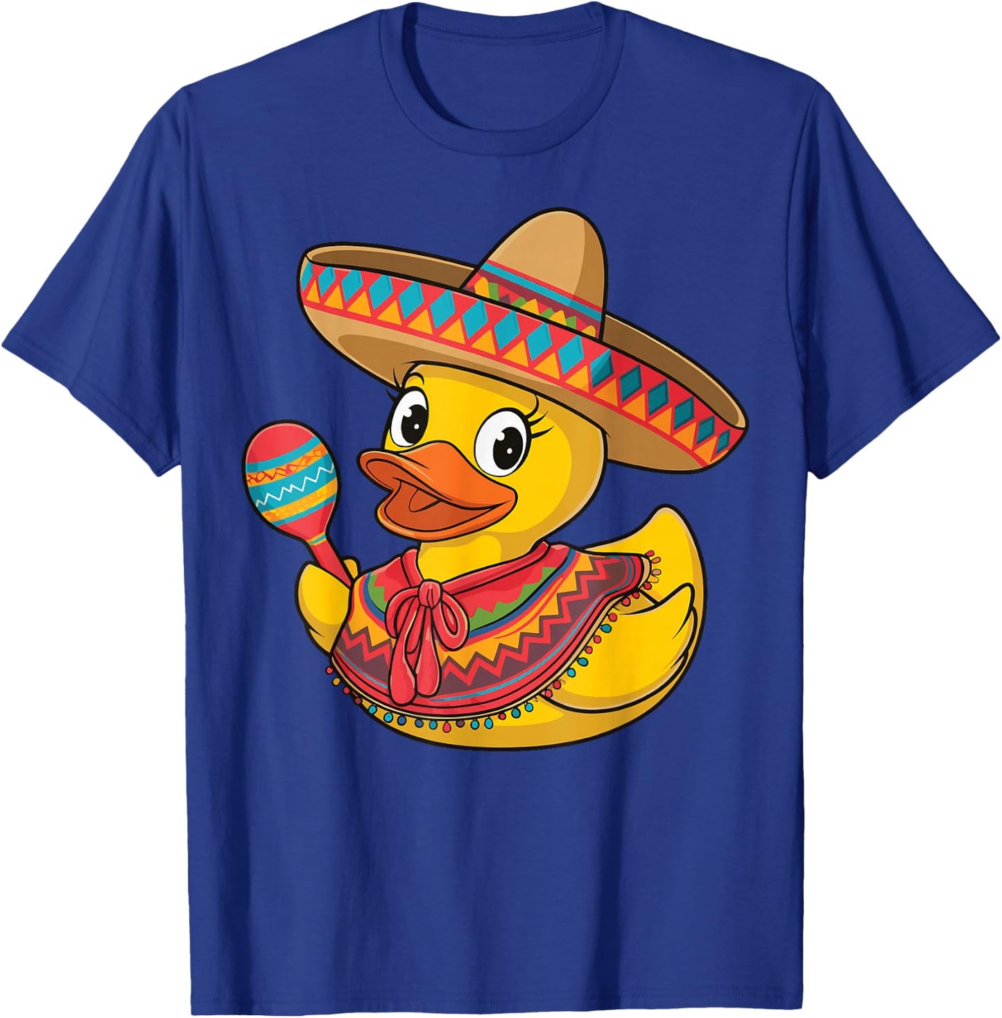 Rubber Duck Cinco De Mayo T-Shirt - T-Shirt | Royal