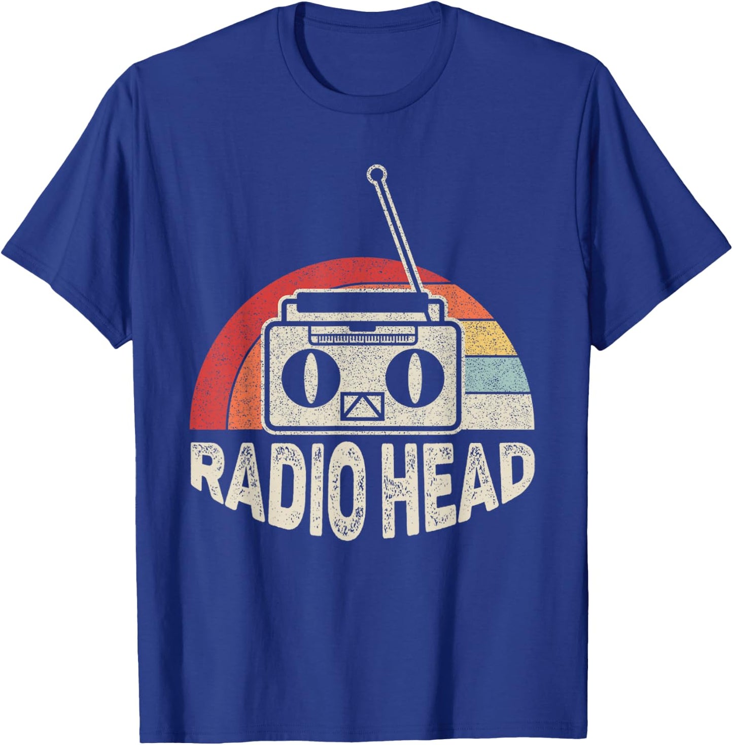 Vintage Retro Radio Head T-Shirt - T-Shirt | Royal