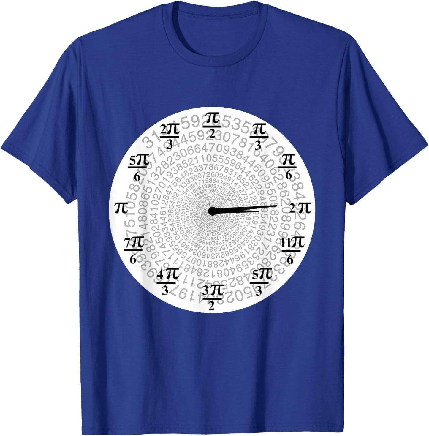 Horloge Pi 3:14 Pi Horloge analogique T-Shirt - T-Shirt | Royal