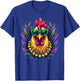 Chicken Sunglasses Beads Farmer New Orleans Party Mardi Gras T-Shirt - T-Shirt | Royal