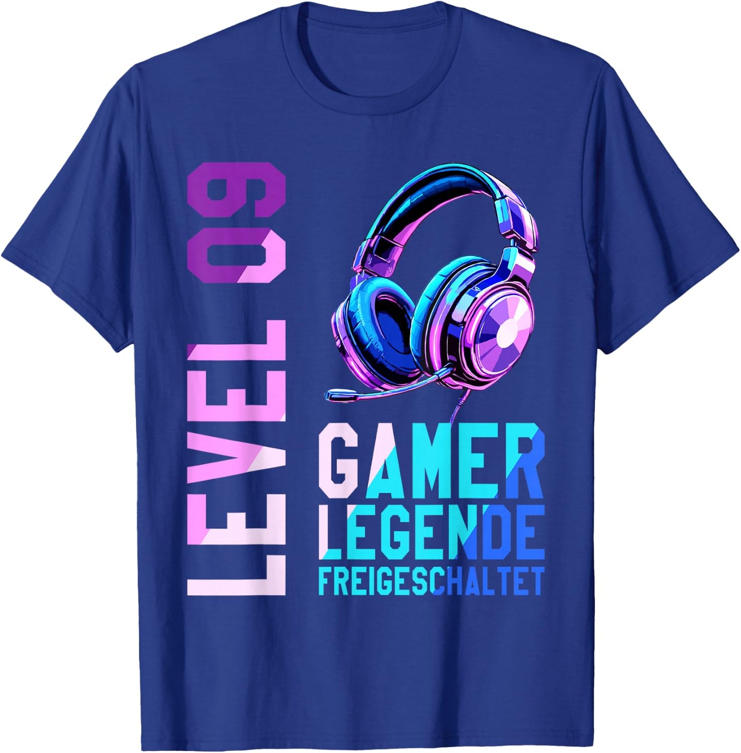 9. Geburtstag Junge Mädchen Gaming Level 9 Jahre T-Shirt - T-Shirt | Royal