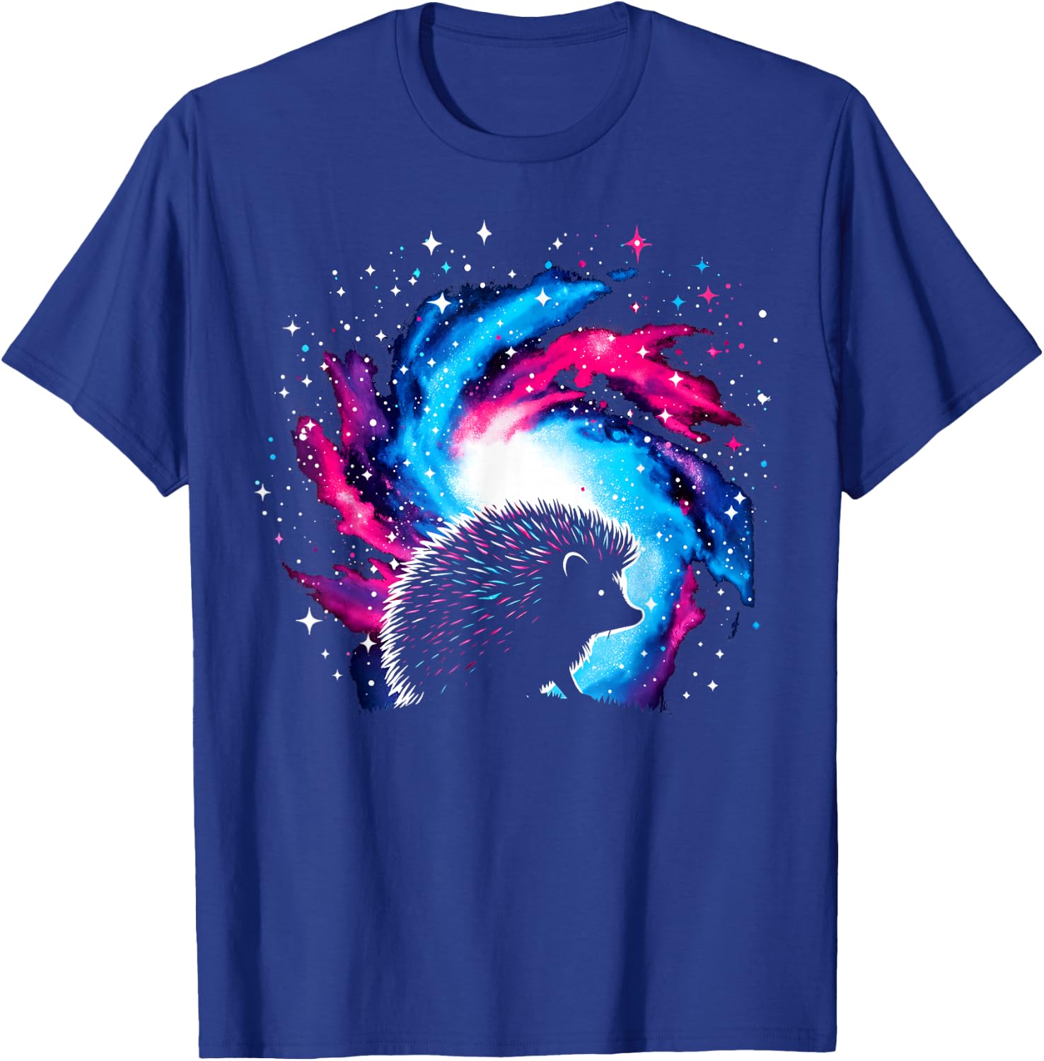 Cool Cosmic Hedgehog Galaxy Graphic Space Art T-Shirt - T-Shirt | Royal