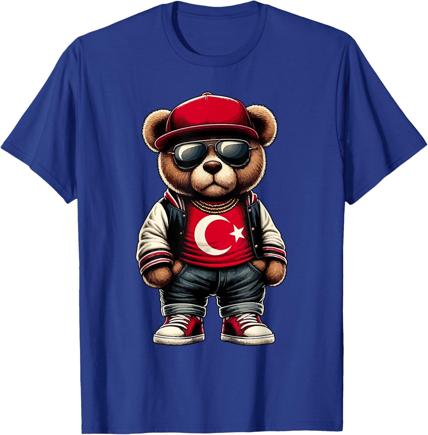 Cool Türkischer Teddybär Türkei Flagge Outfit Street Grafik T-Shirt - T-Shirt | Royal