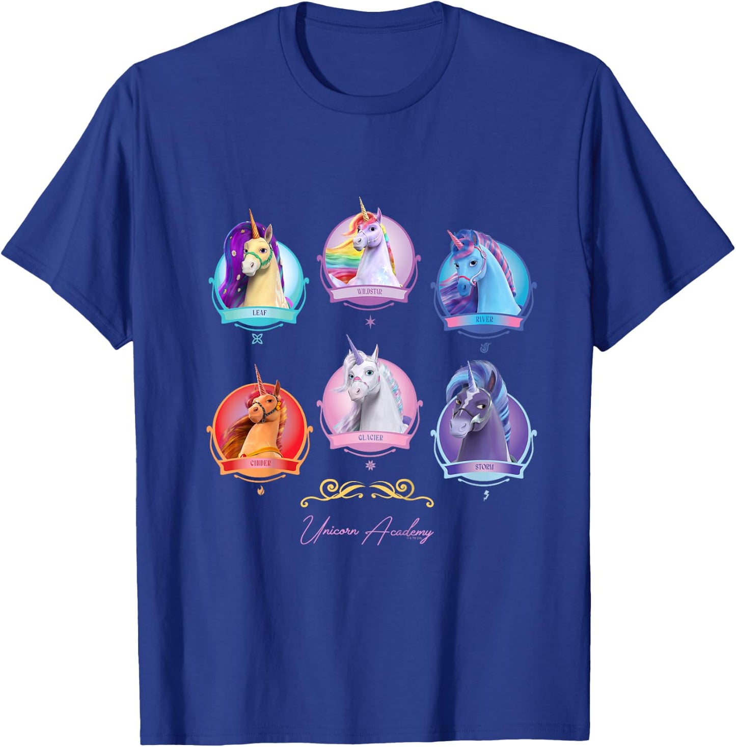 Kids Group Unicorn T-Shirt - T-Shirt | Royal