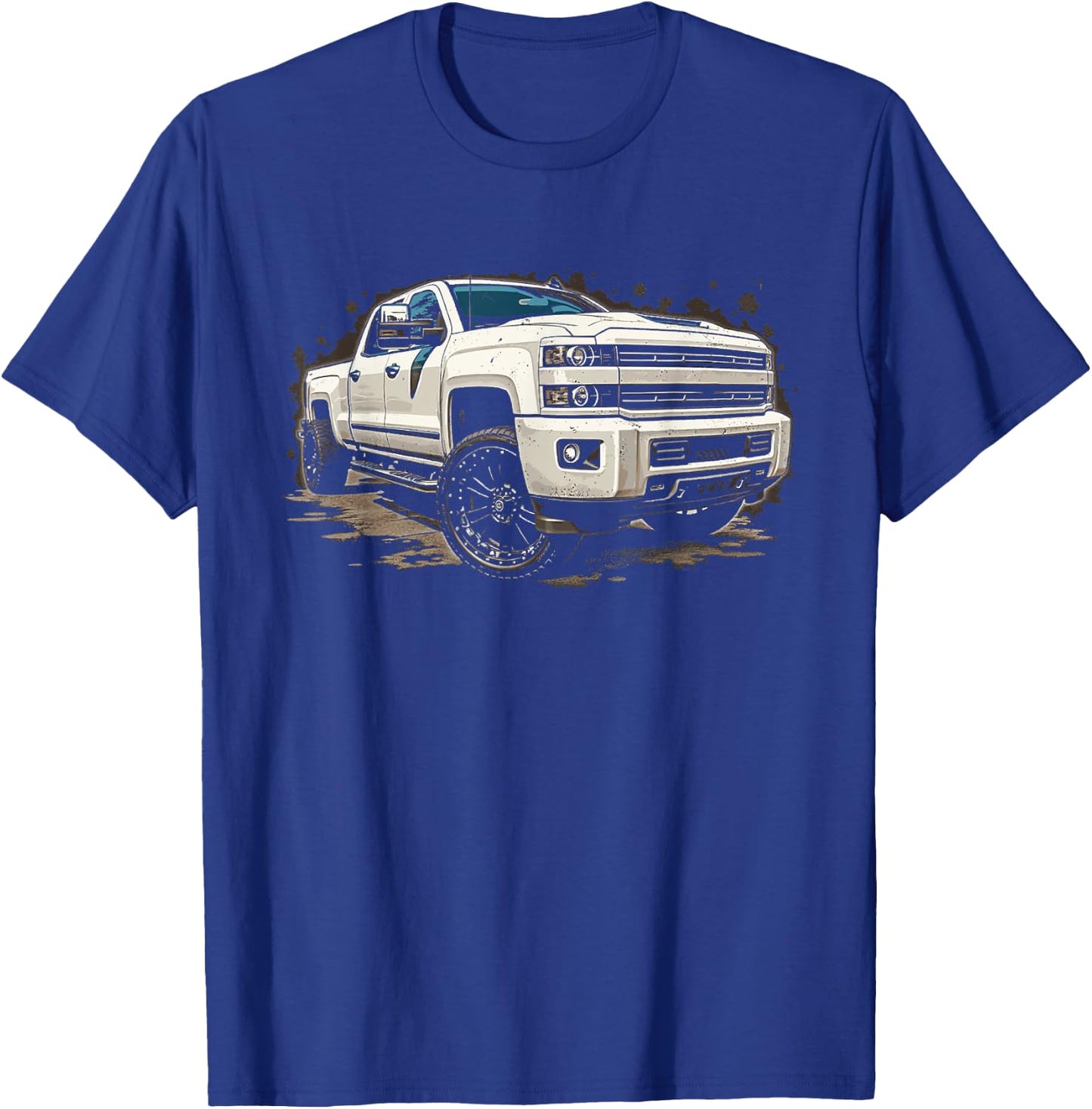 Silverado Crew Cab 2014-2019 Silverado 1500 2500 GMT Truck T-Shirt - T-Shirt | Royal
