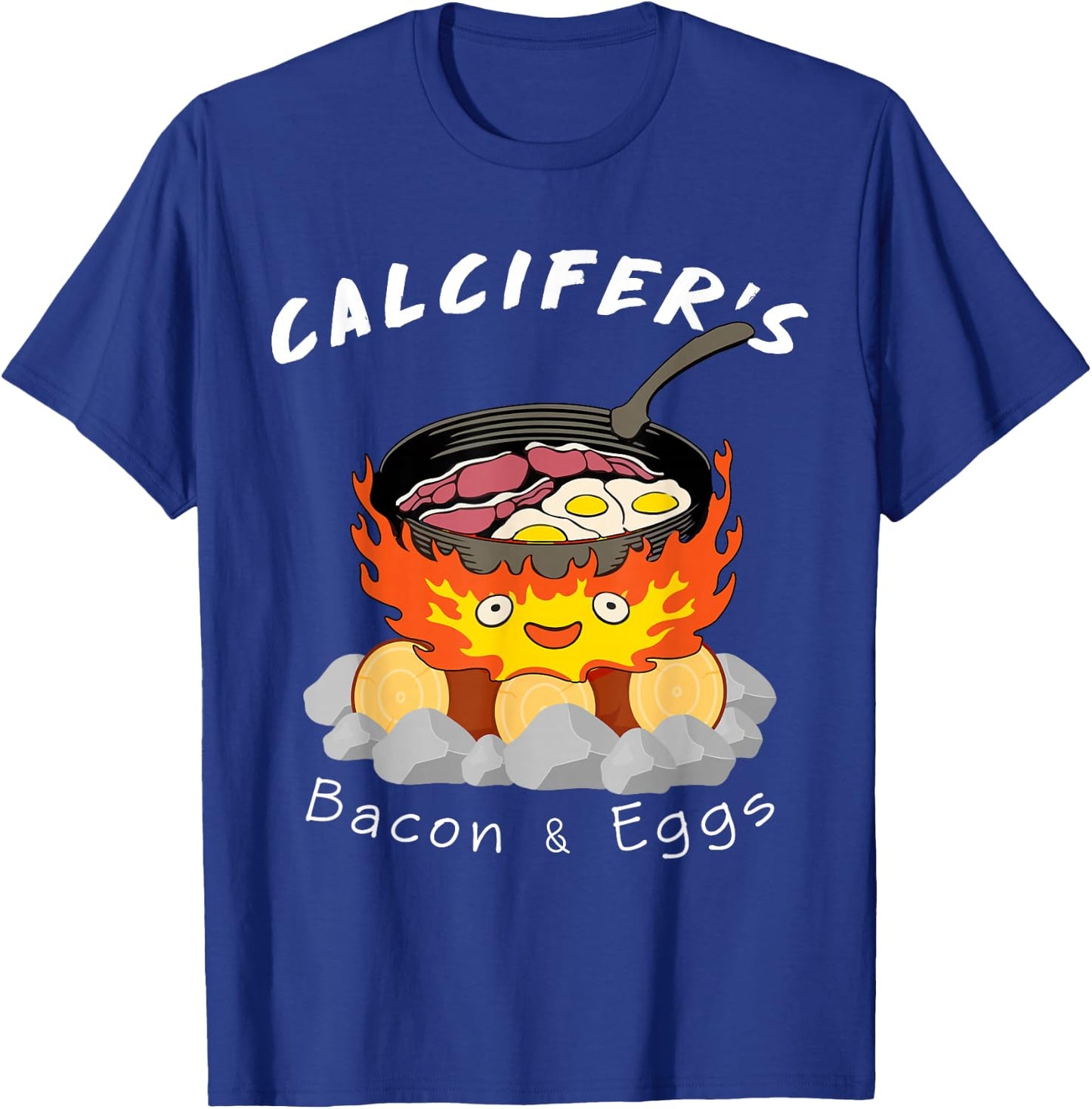 Food lover, Calcifer's bacon and egg Cook T-Shirt - T-Shirt | Royal