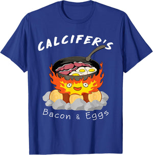 Food lover, Calcifer's bacon and egg Cook T-Shirt - T-Shirt | Royal