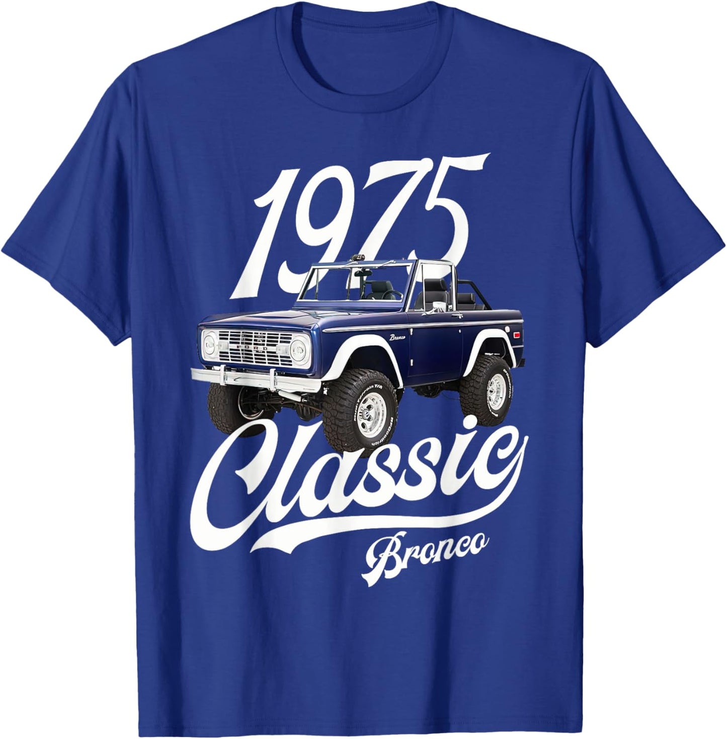 Classic bronco 1975 Navy Blue Knoxville T-Shirt - T-Shirt | Royal