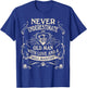 Never Underestimate An Old Man And a Bull Mastiff T-Shirt - T-Shirt | Royal