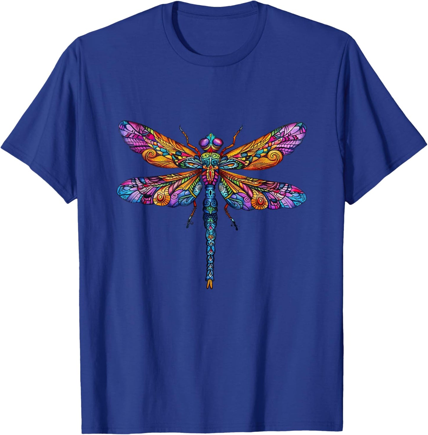 Colorful Dragonfly Splendor T-Shirt - T-Shirt | Royal