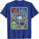 Play Cars On Dads Back City Map Race Track Tired Dads Funny T-Shirt - T-Shirt | Royal