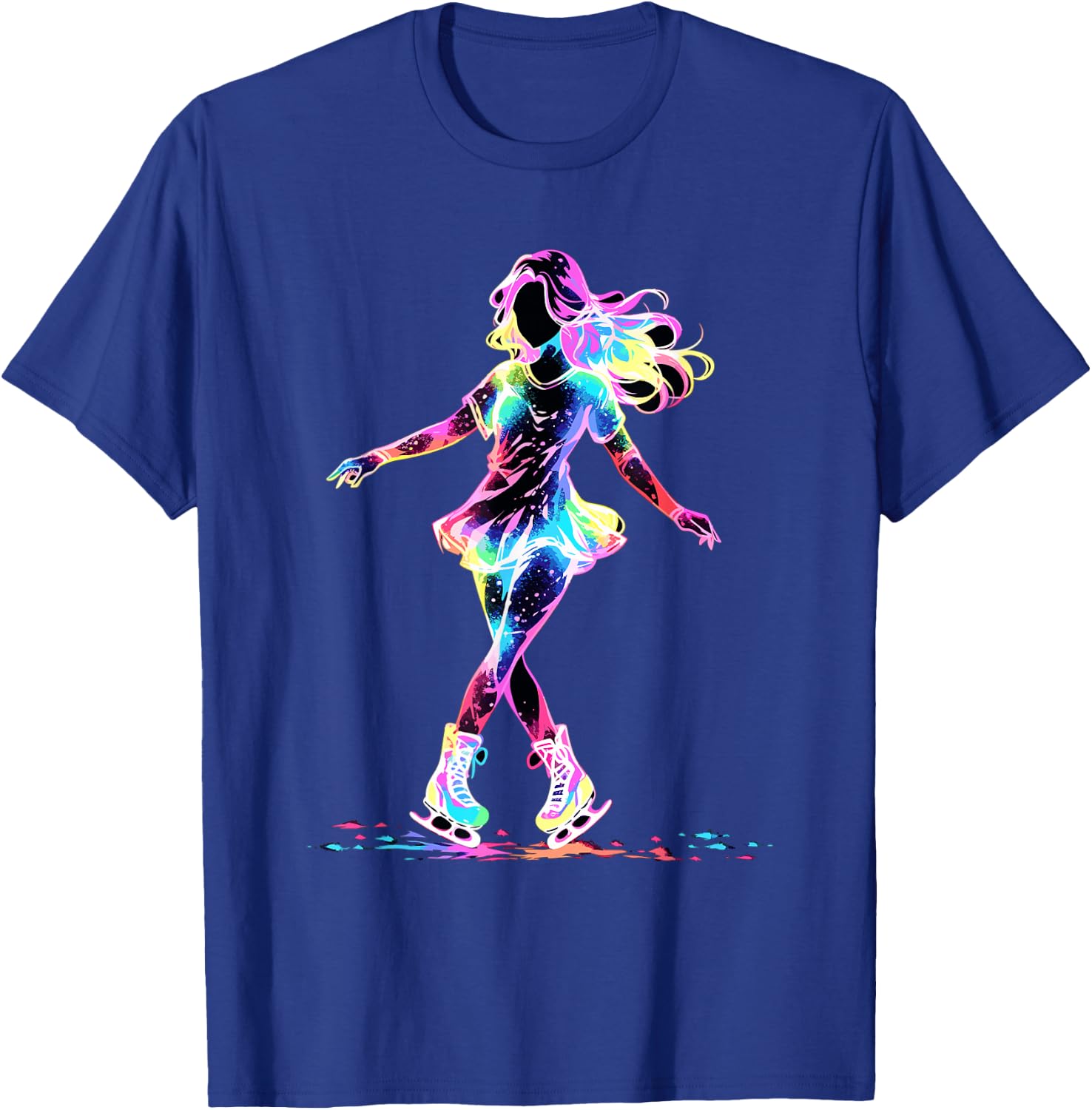 Cute Figure Skating Figure Skating for Girls , black T-Shirt - T-Shirt | Royal