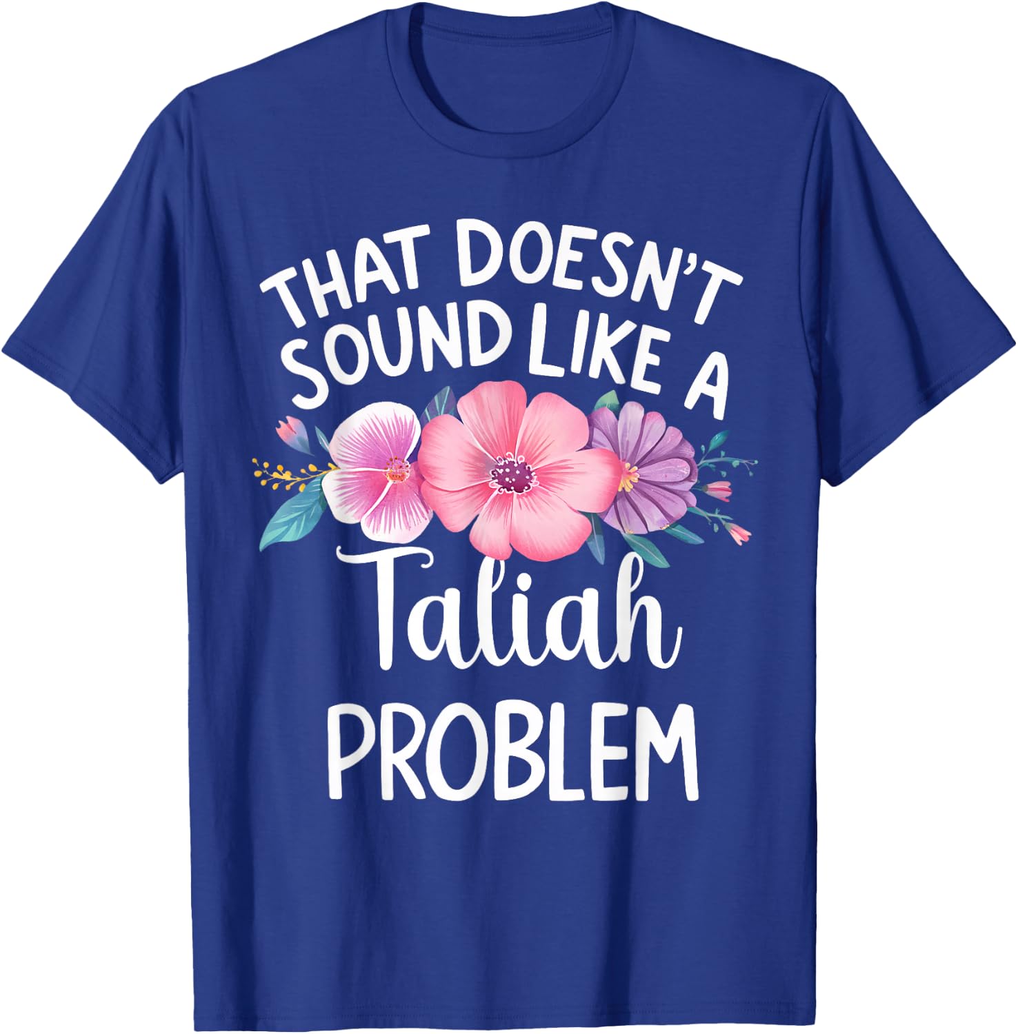 TALIAH Personalized Cute Flower Girls TALIAH Name T-Shirt - T-Shirt | Royal