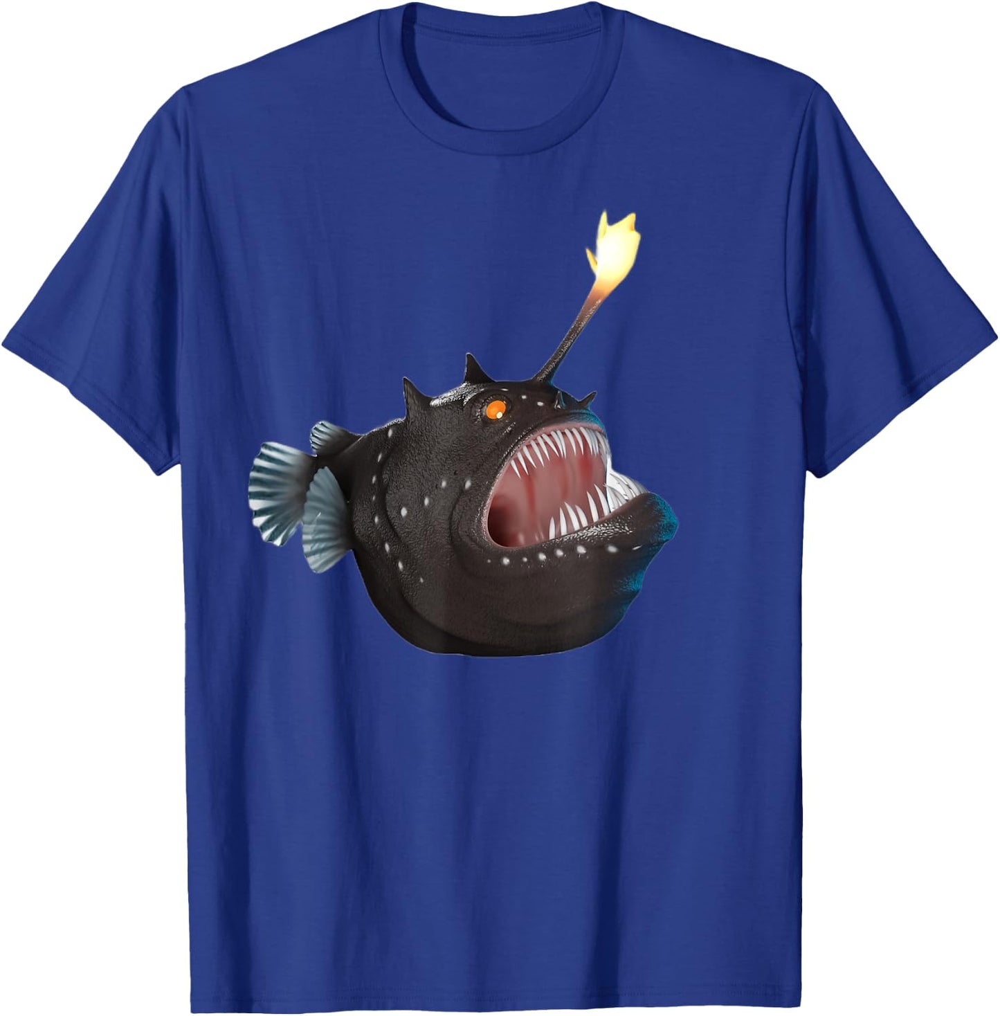 realistic Anglerfish Creatures Deep Sea Monster Angler Fish T-Shirt - T-Shirt | Royal