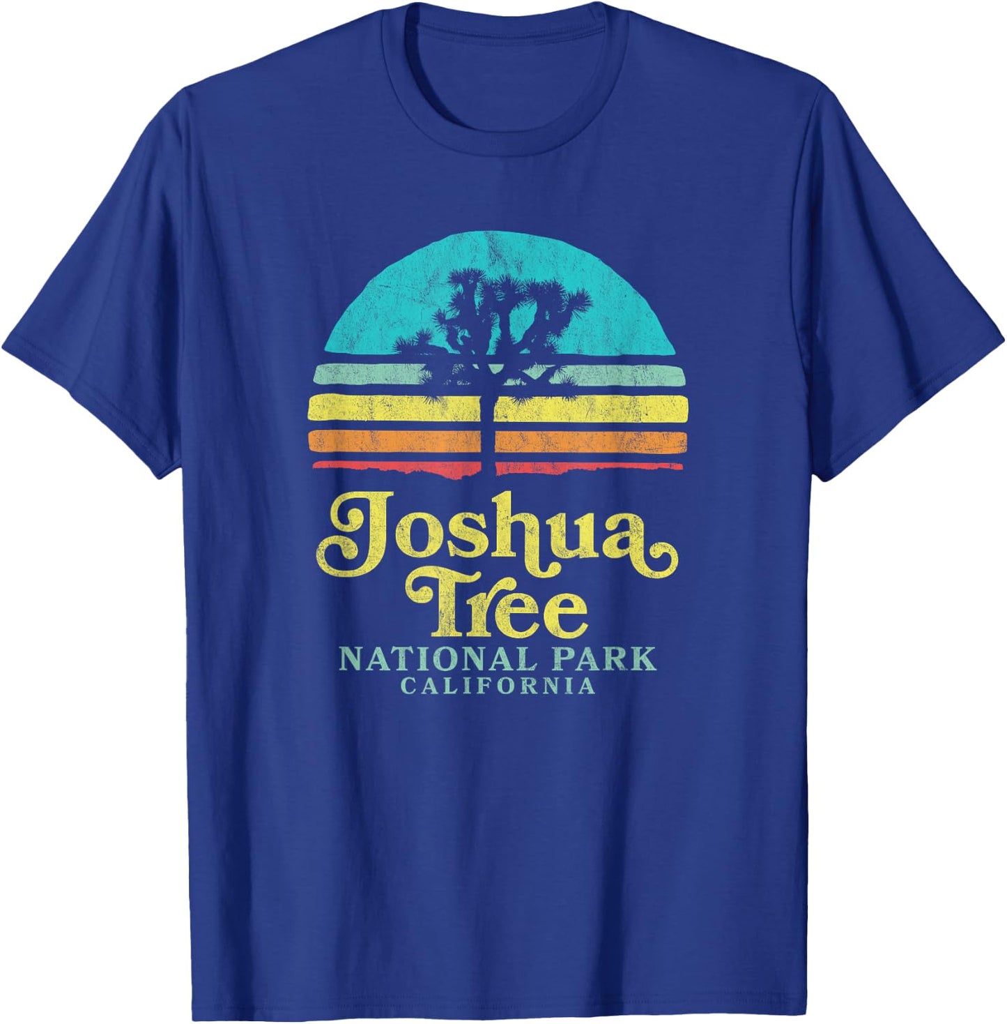 Vintage Joshua Tree National Park Retro T-Shirt - T-Shirt | Royal