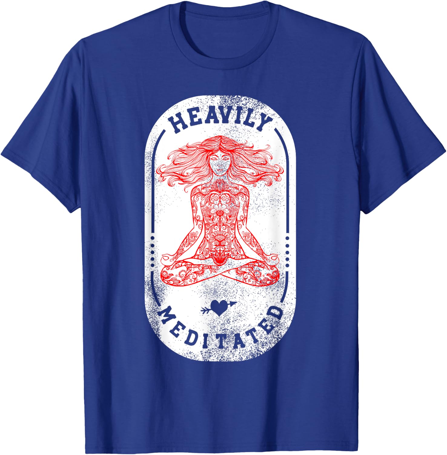 Heavily Meditated Spiritual Yoga T-Shirt - T-Shirt | Royal