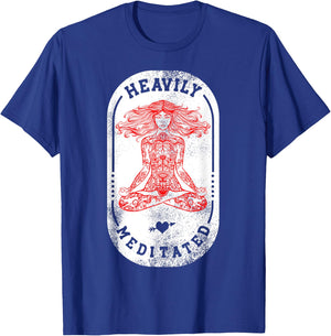 Heavily Meditated Spiritual Yoga T-Shirt - T-Shirt | Royal