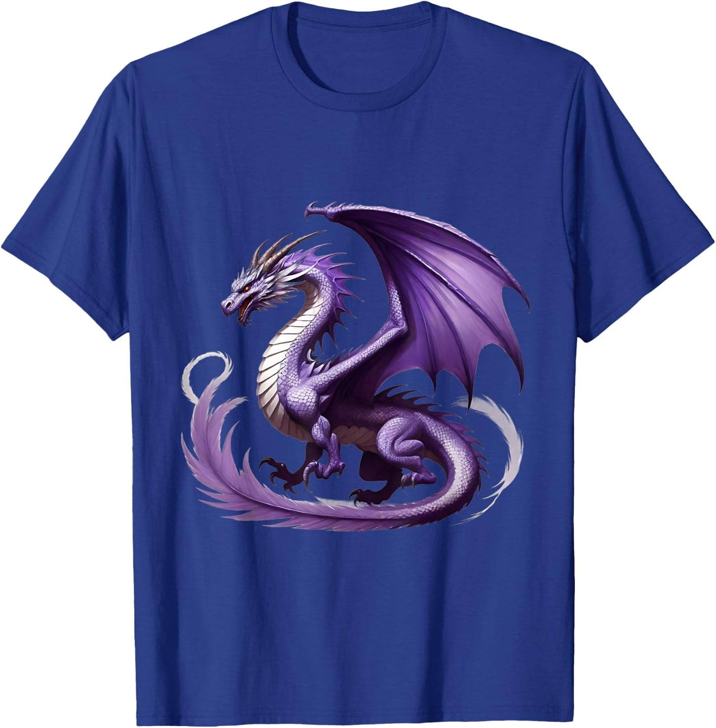 Flying Mythical Creature Cool Dragon Flame-Spewing Dragon T-Shirt - T-Shirt | Royal