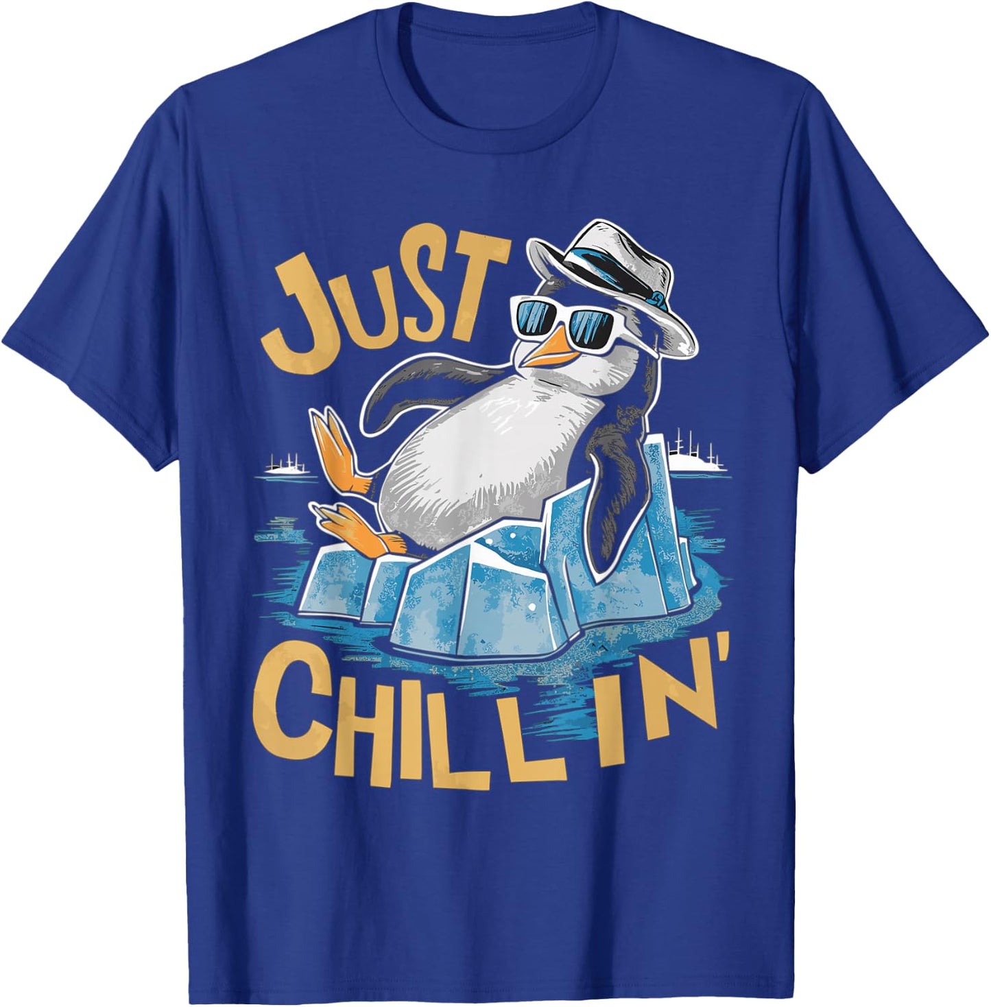 Just Chillin Penguin T-Shirt - T-Shirt | Royal
