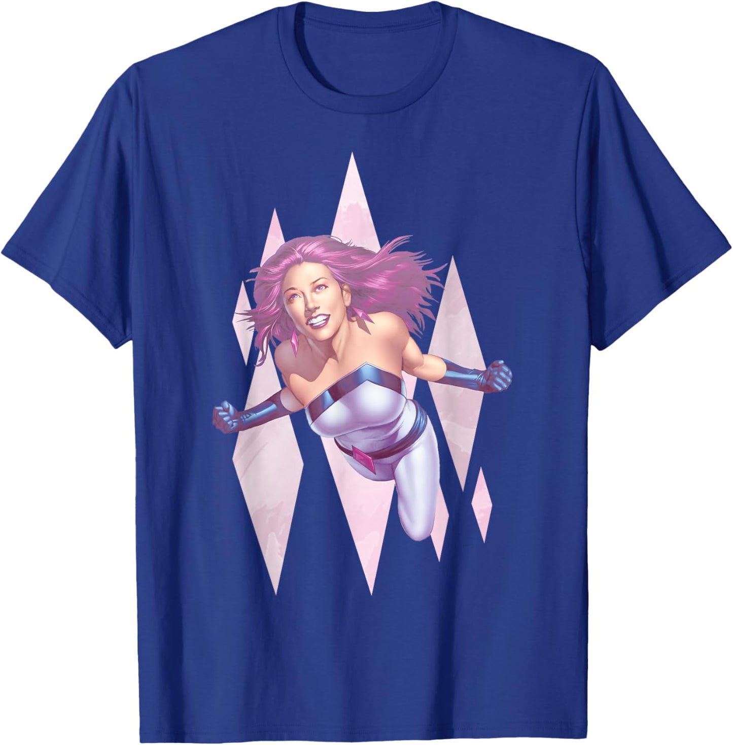 Marvel Jewel Jessica Jones In Flight Diamond Graphic T-Shirt - T-Shirt | Royal